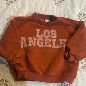 Zara Rust Los Angeles Kids Sweatshirt